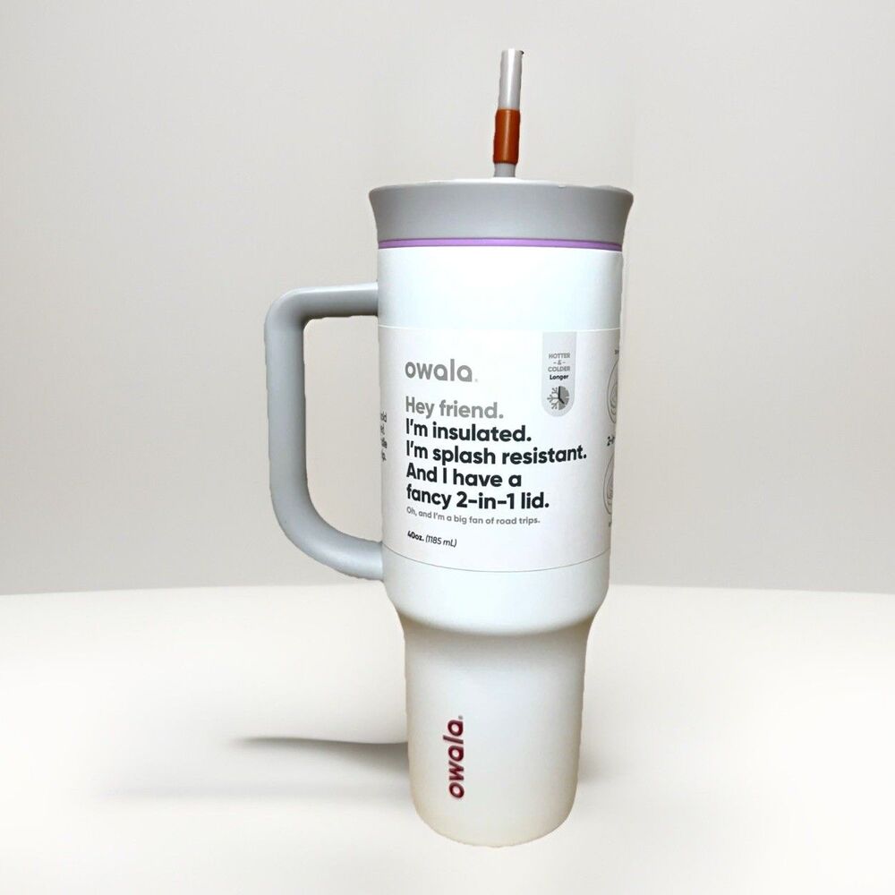 Owala 40oz Stainless Steel Tumbler Polar Brr READ